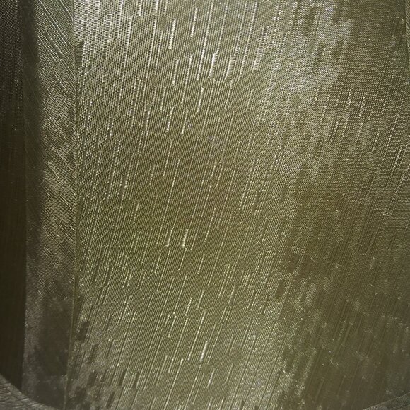 VTG Small Green Bell Shape Lamp Shade Faux Silk 8x9 Home Decor Set of 2 - Picture 8 of 13